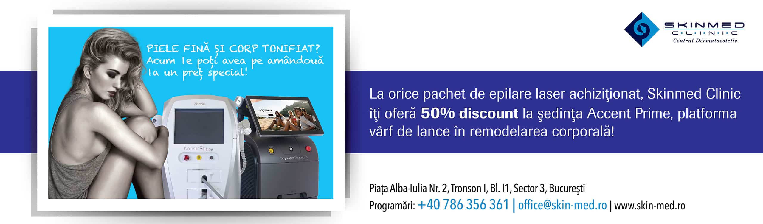 banner site 50% reducere Accent epilare - skinmed